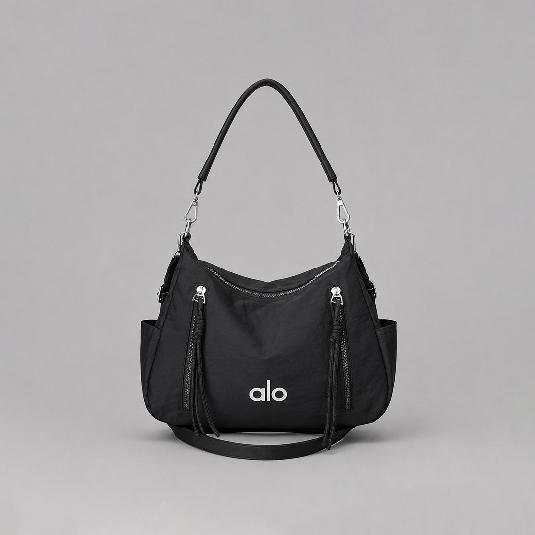 Alo Yoga Inspired Hobo Shoulder Bag for Women | Lightweight Fabric Handbag