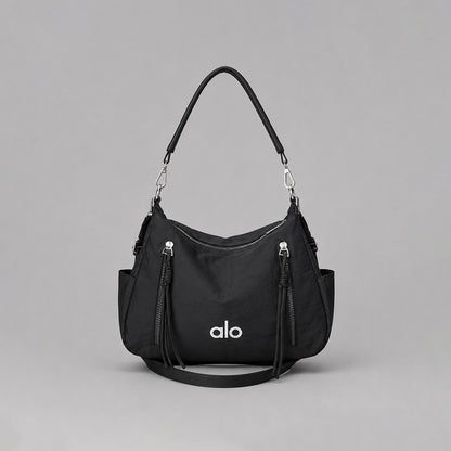 Alo Yoga Inspired Hobo Shoulder Bag for Women | Lightweight Fabric Handbag