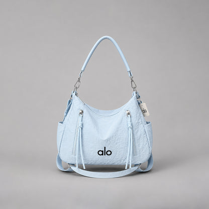 Alo Yoga Inspired Hobo Shoulder Bag for Women | Lightweight Fabric Handbag