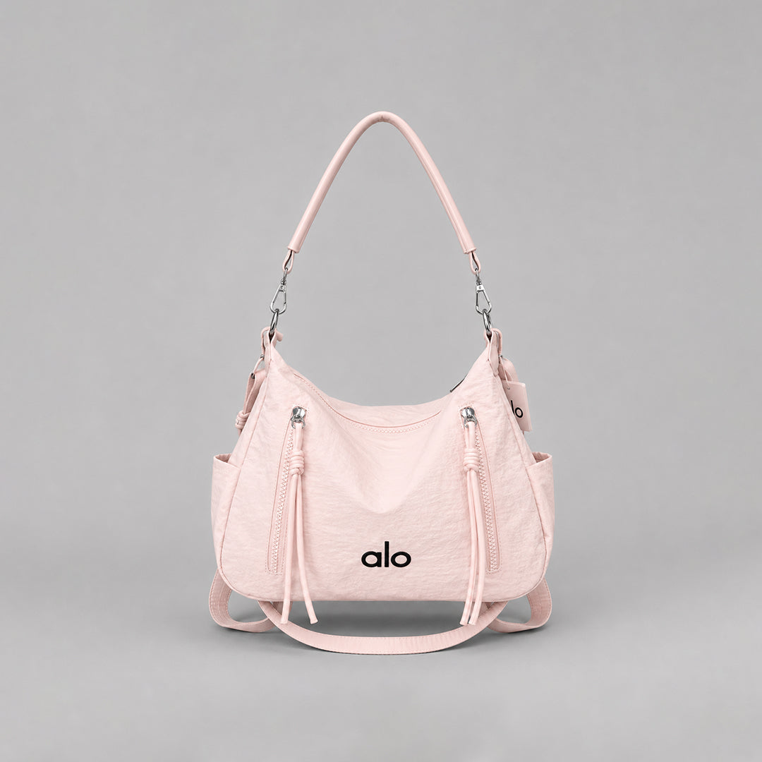 Alo Yoga Inspired Hobo Shoulder Bag for Women | Lightweight Fabric Handbag