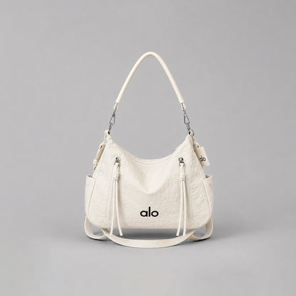 Alo Yoga Inspired Hobo Shoulder Bag for Women | Lightweight Fabric Handbag