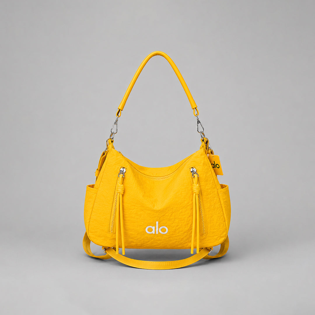 Alo Yoga Inspired Hobo Shoulder Bag for Women | Lightweight Fabric Handbag