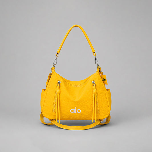 Alo Yoga Inspired Hobo Shoulder Bag for Women | Lightweight Fabric Handbag