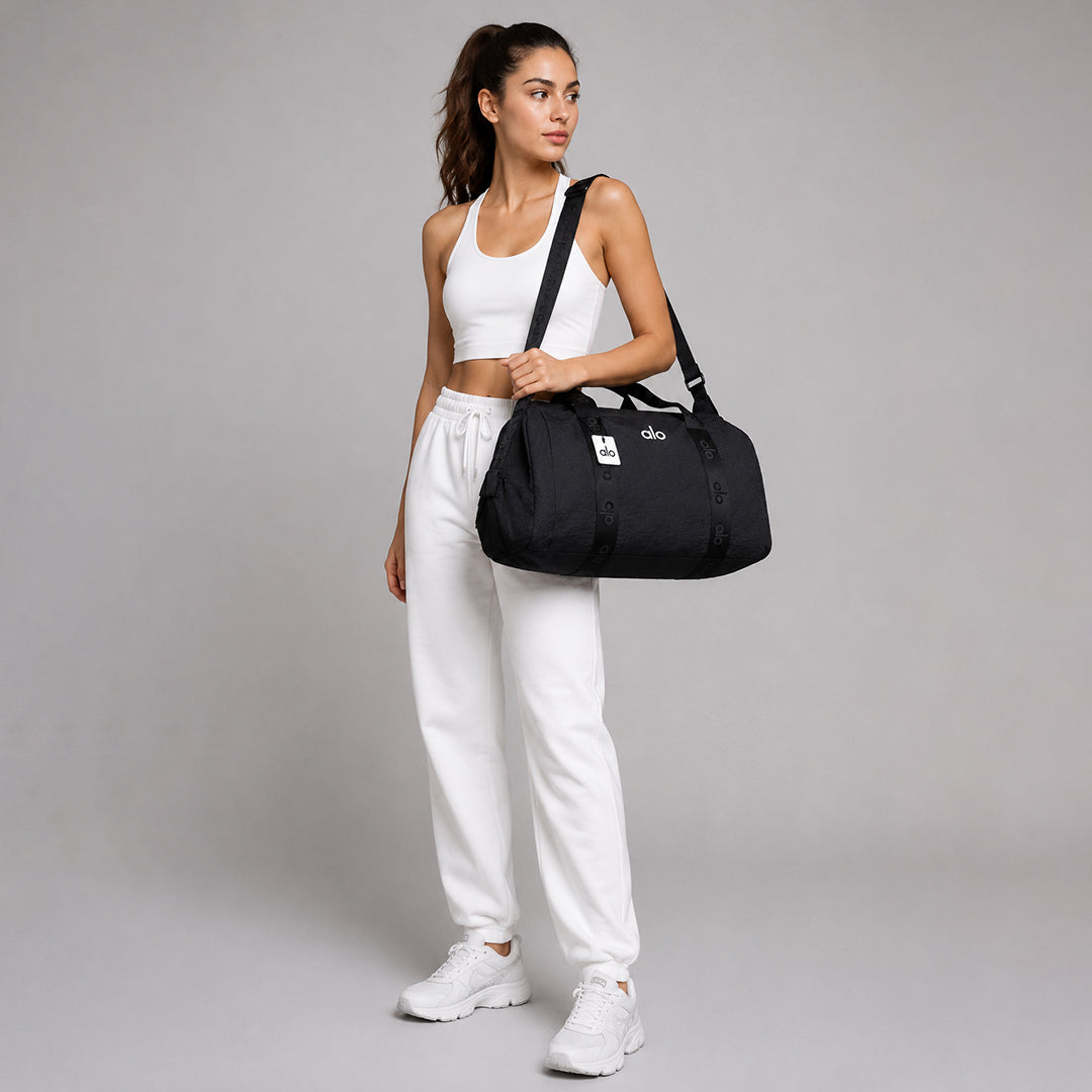 Alo Yoga Inspired Large Gym Bag for Women | Nylon Sports Duffel