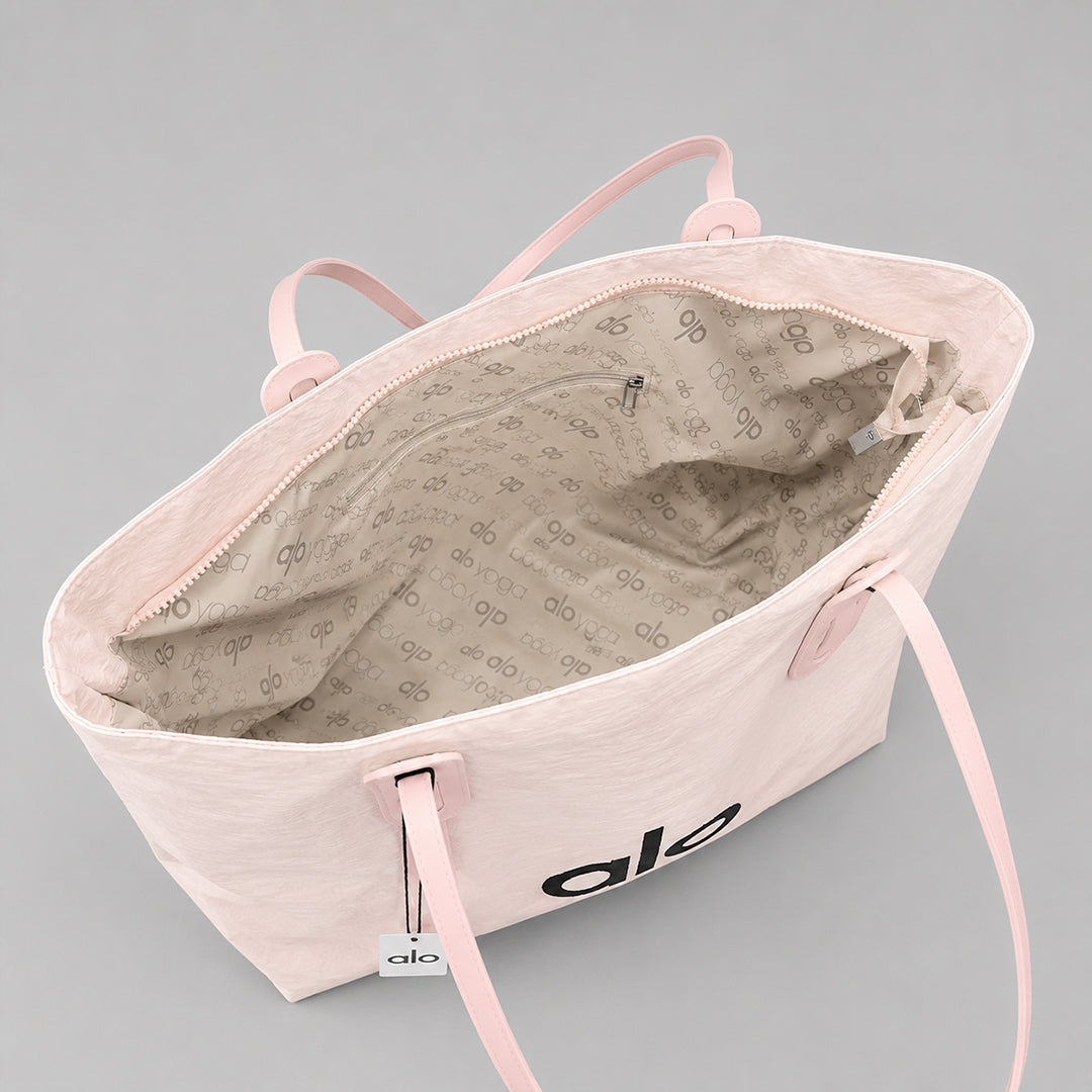 Alo Yoga Inspired Tote Bag for Women | Woven Fabric Shoulder Bag