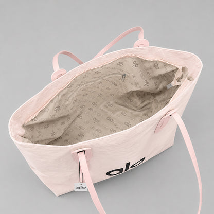Alo Yoga Inspired Tote Bag for Women | Woven Fabric Shoulder Bag