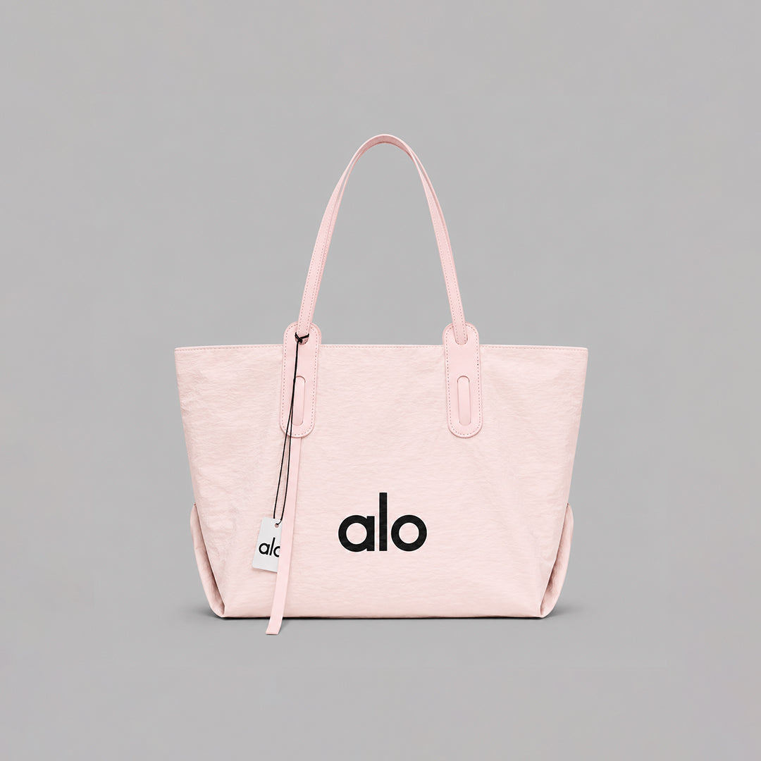 Alo Yoga Inspired Tote Bag for Women | Woven Fabric Shoulder Bag