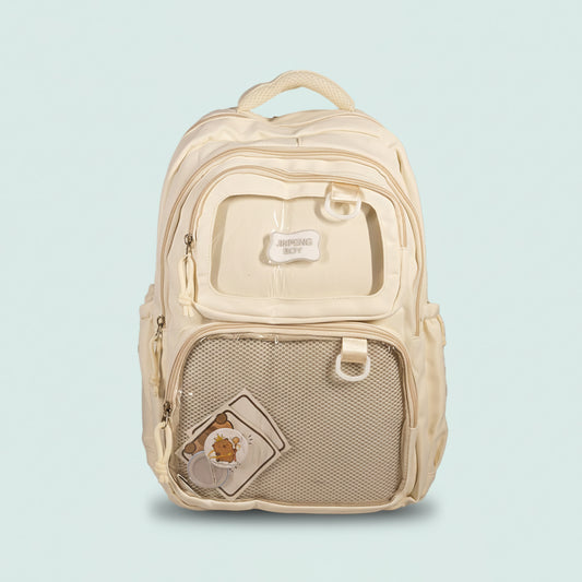 Jinipeng White School Bag for Boys