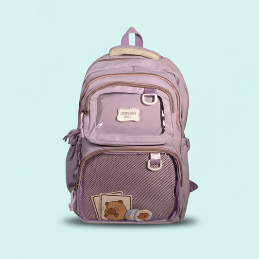 Jinipeng Purple School Bag for Boys