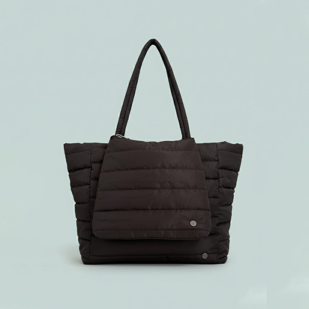 Puffy Tote Bag with Crossbody bag