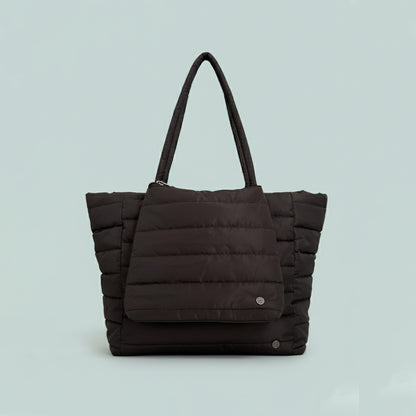 Puffy Tote Bag with Crossbody bag