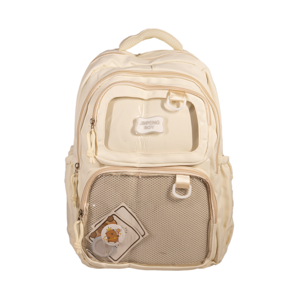 Jinipeng White School Bag for Boys