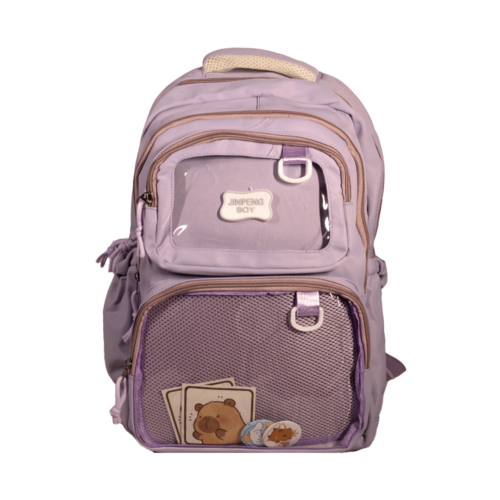 Jinipeng Purple School Bag for Boys